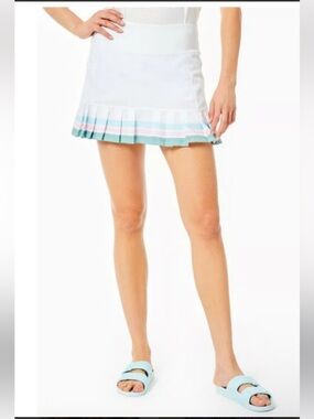 ADDISON BAY The Court Skort in White/Light Blue/Pink/Sage
